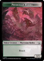 Warrior // Phyrexian Hydra (11) Double-Sided Token [March of the Machine Tokens] | Clutch Gaming