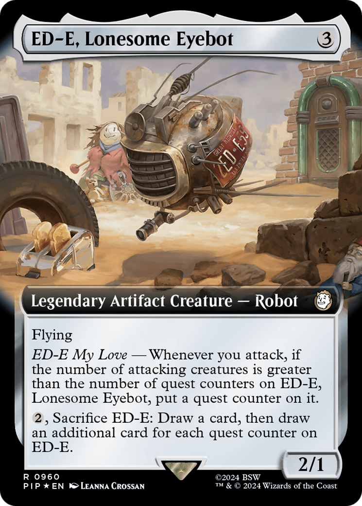 ED-E, Lonesome Eyebot (Extended Art) (Surge Foil) [Fallout] | Clutch Gaming