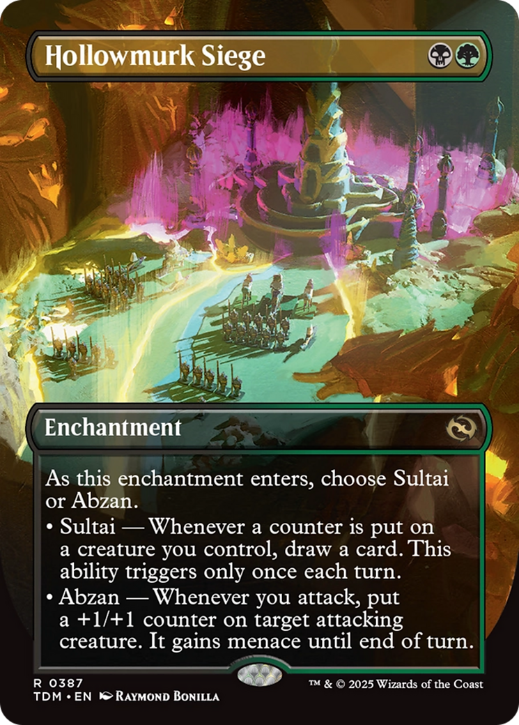 Hollowmurk Siege (Borderless) [Tarkir: Dragonstorm] | Clutch Gaming