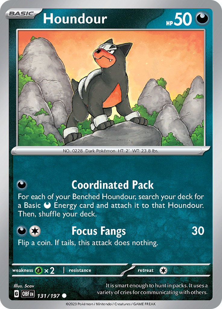 Houndour (131/197) [Scarlet & Violet: Obsidian Flames] | Clutch Gaming