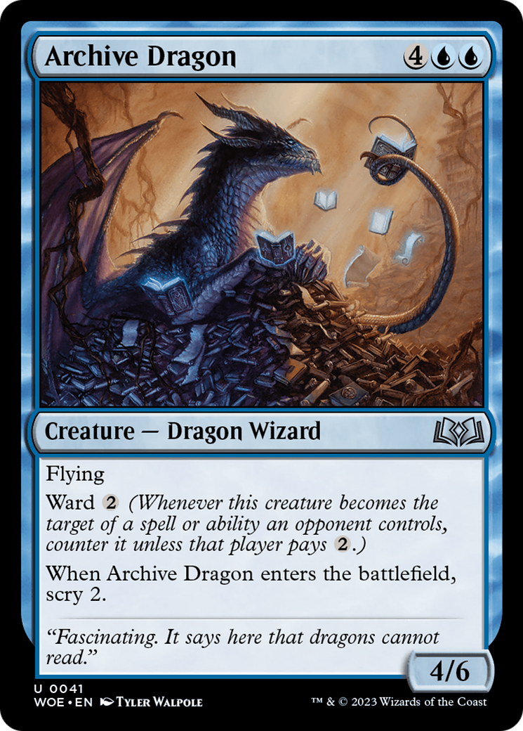 Archive Dragon [Wilds of Eldraine] | Clutch Gaming