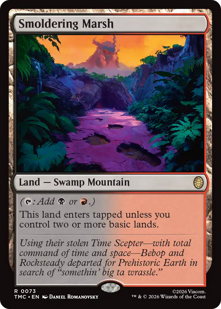 Smoldering Marsh [Teenage Mutant Ninja Turtles Commander] | Clutch Gaming