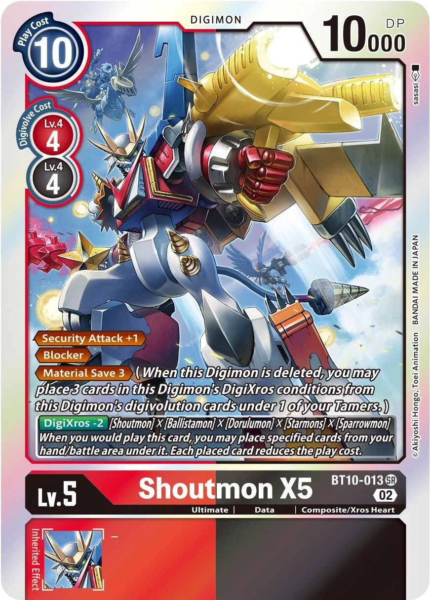 Shoutmon X5 [BT10-013] [Xros Encounter] | Clutch Gaming