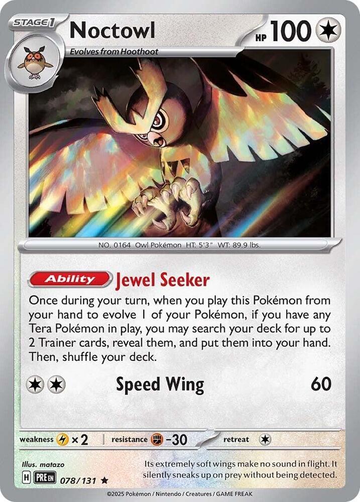 Noctowl (078/131) [Scarlet & Violet: Prismatic Evolutions] | Clutch Gaming