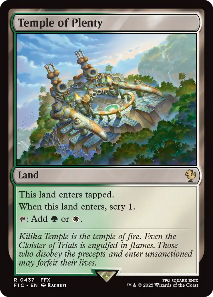 Temple of Plenty [FINAL FANTASY Commander] | Clutch Gaming