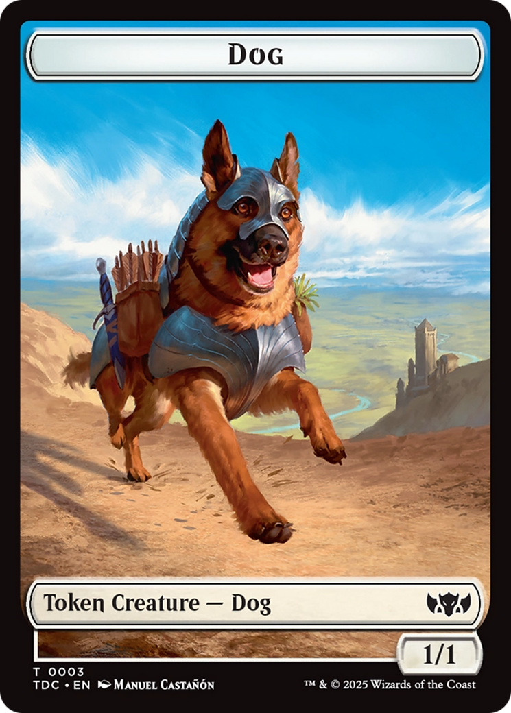 Dog // Goblin Double-Sided Token [Tarkir: Dragonstorm Commander Tokens] | Clutch Gaming