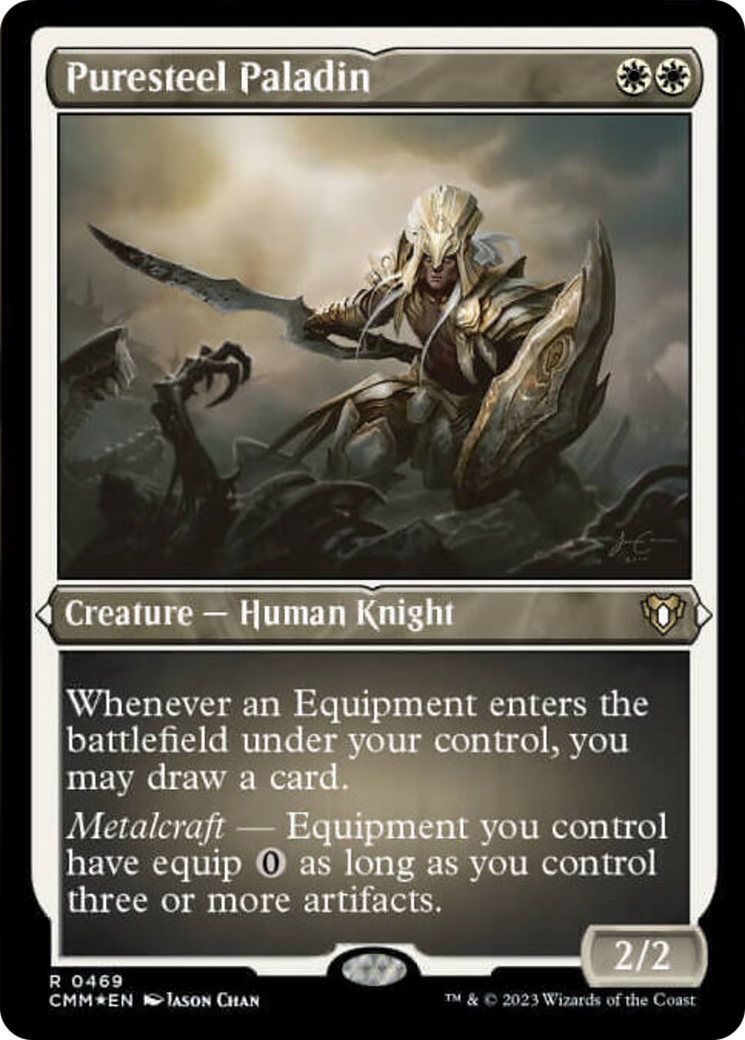 Puresteel Paladin (Foil Etched) [Commander Masters] | Clutch Gaming