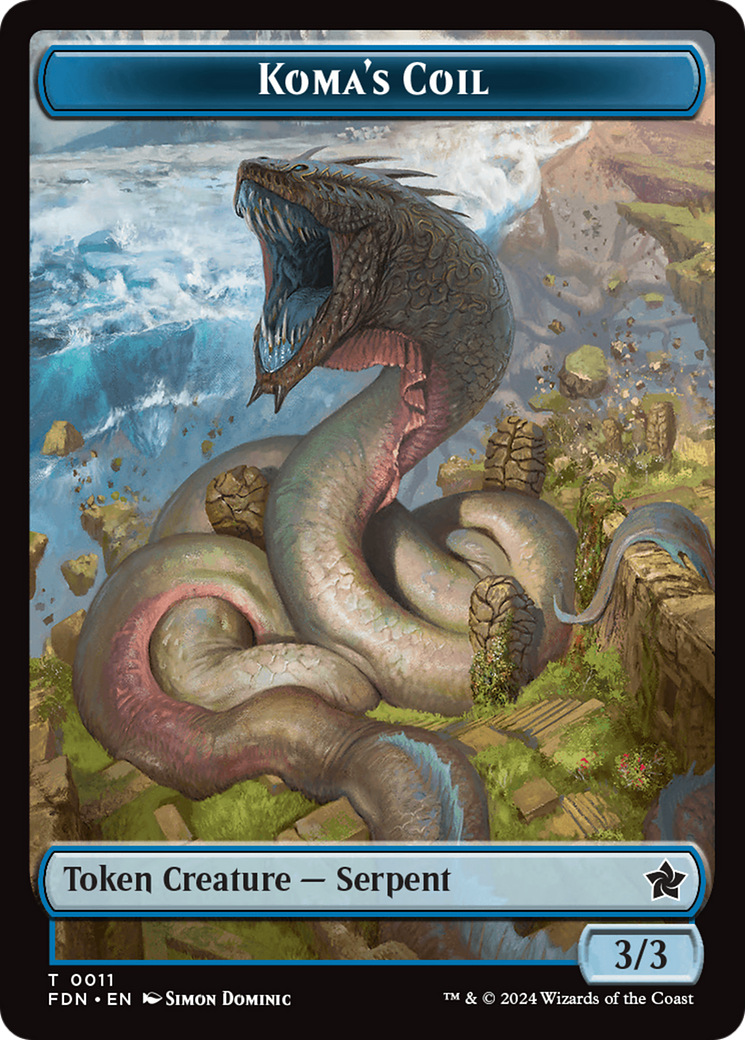 Scion of the Deep // Koma's Coil Doubled-Sided Token [Foundations Tokens] | Clutch Gaming