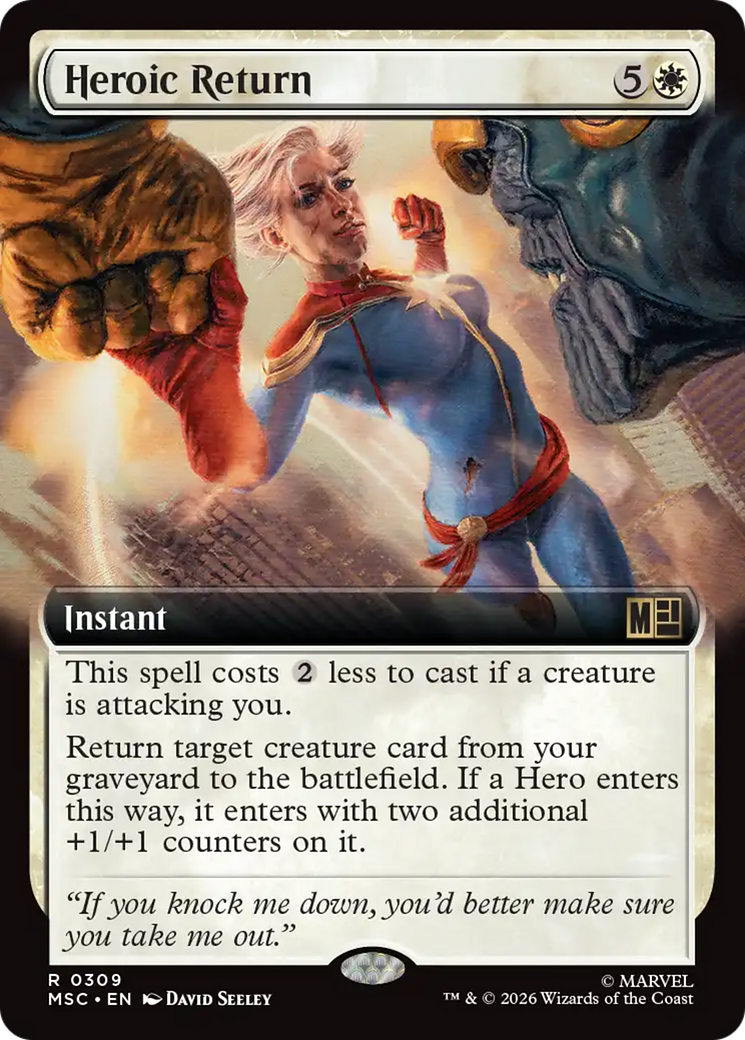 Heroic Return (Extended Art) [Marvel Super Heroes Commander] | Clutch Gaming