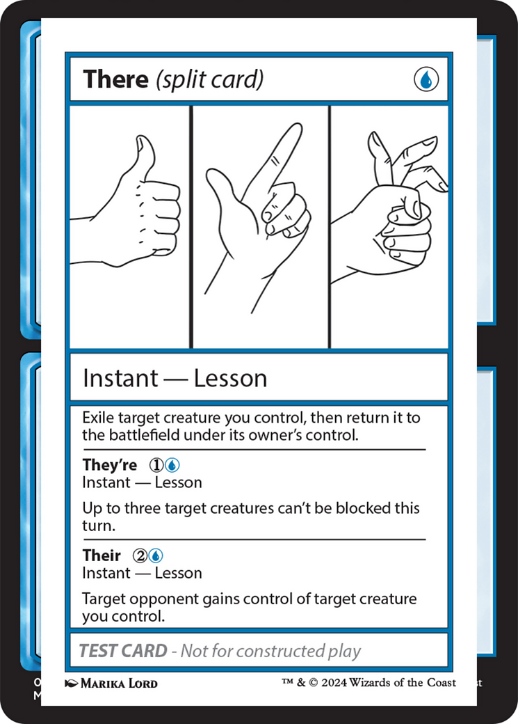 There (Split Card) [Mystery Booster 2 Playtest Cards] | Clutch Gaming