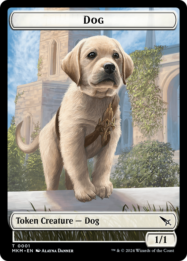 Dog Token [Murders at Karlov Manor Tokens] | Clutch Gaming