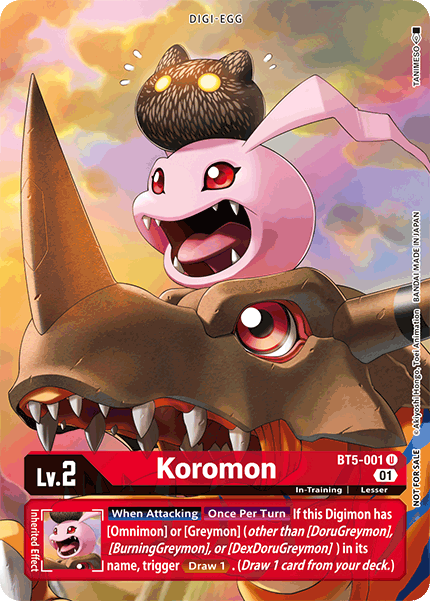 Koromon [BT5-001] (Premier Event) [Battle of Omni Promos] | Clutch Gaming