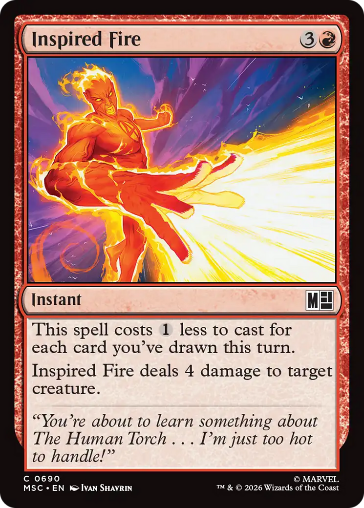 Inspired Fire [Marvel Super Heroes Commander] | Clutch Gaming