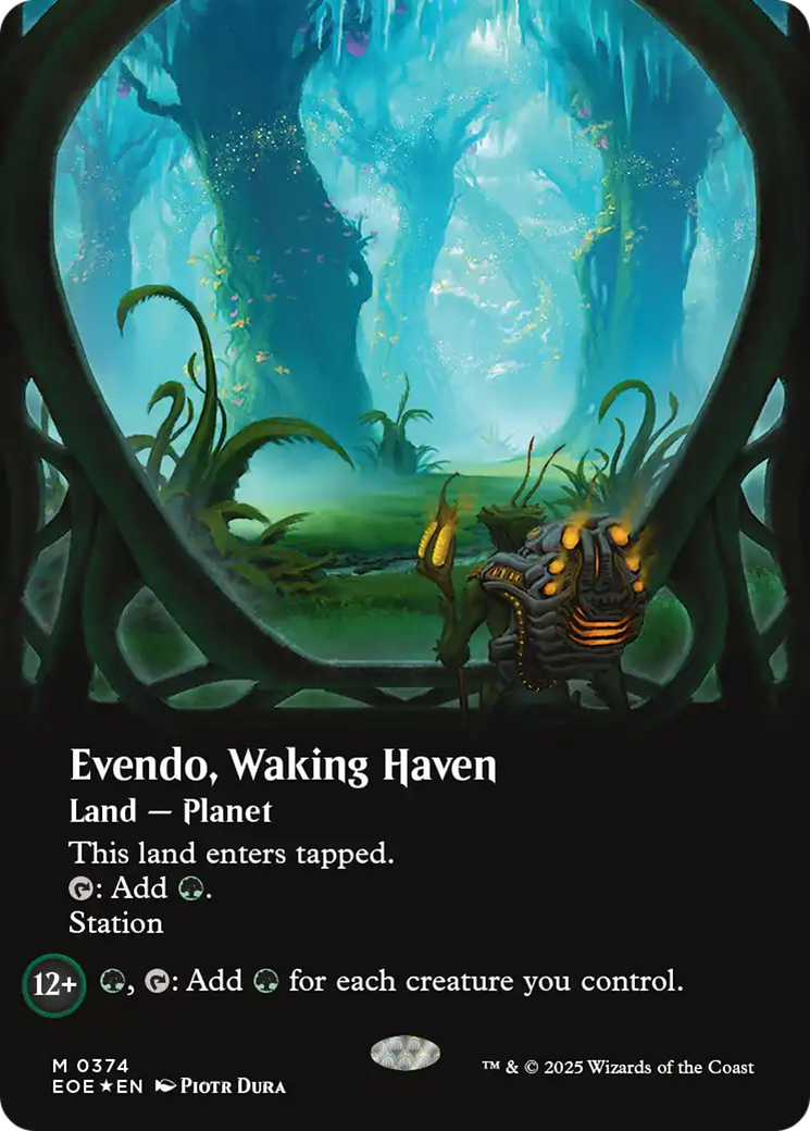 Evendo, Waking Haven (Borderless) (Galaxy Foil) [Edge of Eternities] | Clutch Gaming