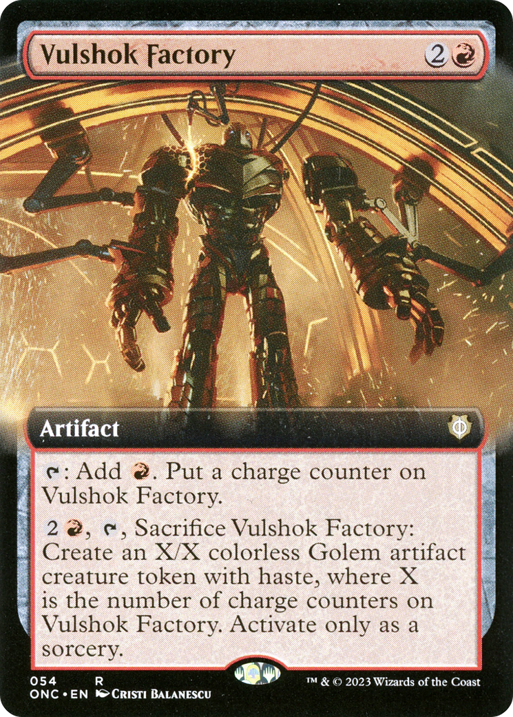 Vulshok Factory (Extended Art) [Phyrexia: All Will Be One Commander] | Clutch Gaming