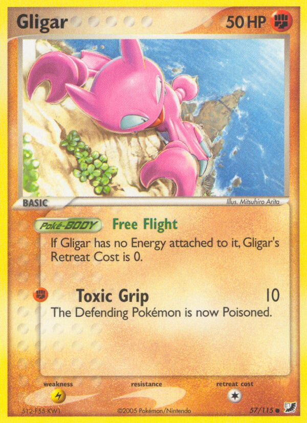 Gligar (57/115) [EX: Unseen Forces] | Clutch Gaming