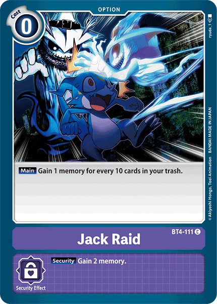 Jack Raid [BT4-111] [Great Legend] | Clutch Gaming