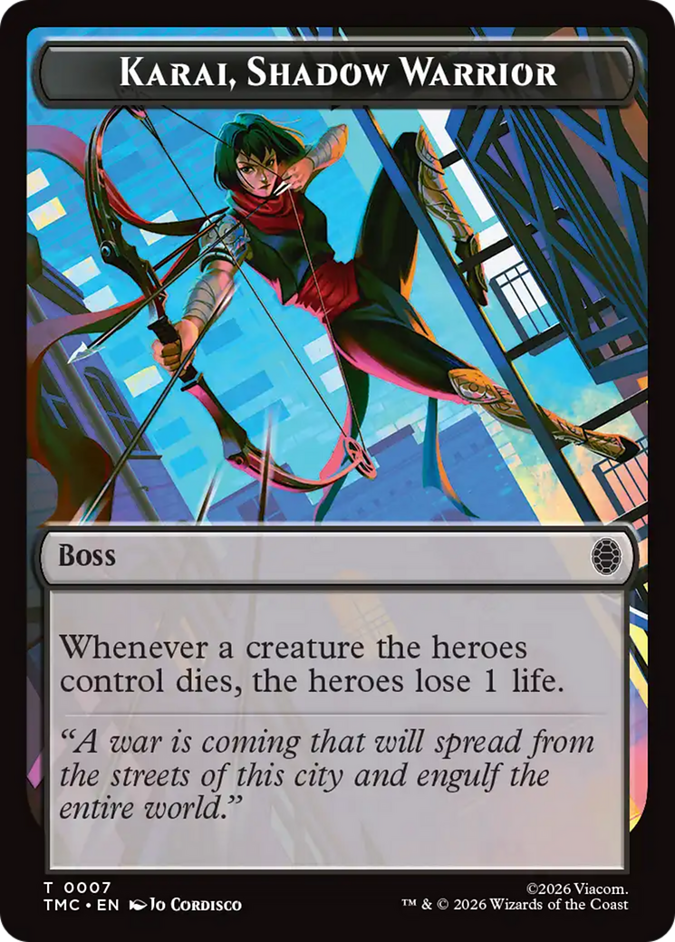 Karai, Shadow Warrior [Teenage Mutant Ninja Turtles Commander Tokens] | Clutch Gaming