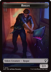 Spirit (0025) // Rogue Double-Sided Token [Secrets of Strixhaven Commander Tokens] | Clutch Gaming