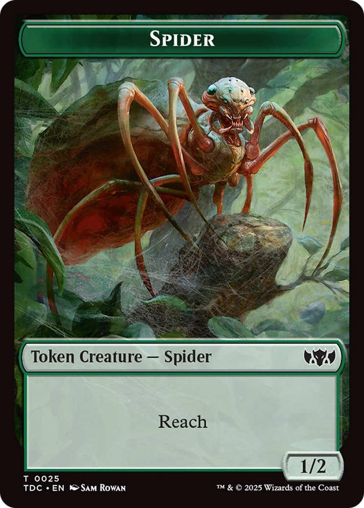 Spider // Bird Double-Sided Token [Tarkir: Dragonstorm Commander Tokens] | Clutch Gaming