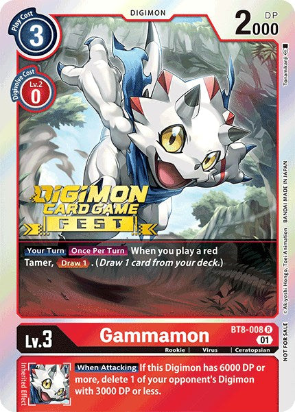 Gammamon [BT8-008] (Digimon Card Game Fest 2022) [New Awakening Promos] | Clutch Gaming