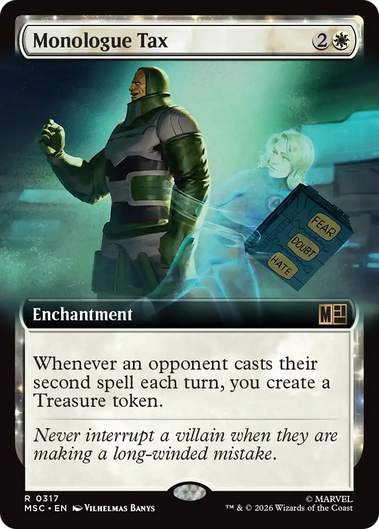 Monologue Tax (Extended Art) [Marvel Super Heroes Commander] | Clutch Gaming