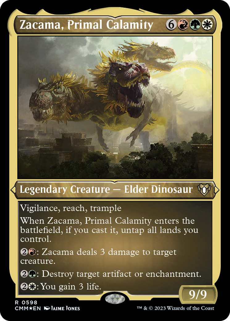 Zacama, Primal Calamity (Foil Etched) [Commander Masters] | Clutch Gaming