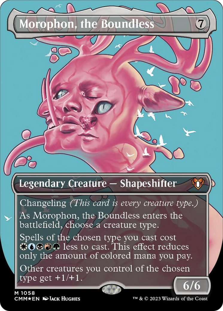 Morophon, the Boundless (Borderless Textured Foil Frame Break) [Commander Masters] | Clutch Gaming