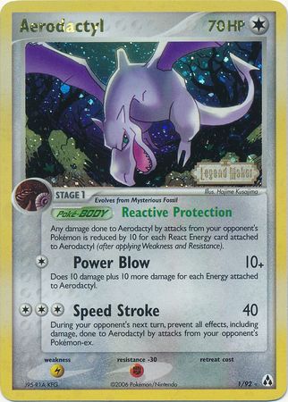 Aerodactyl (1/92) (Stamped) [EX: Legend Maker] | Clutch Gaming