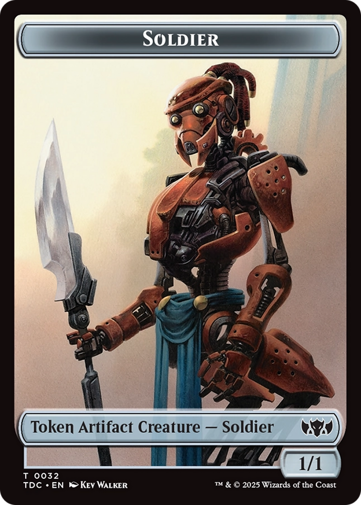 Solider (0032) // Copy Double-Sided Token [Tarkir: Dragonstorm Commander Tokens] | Clutch Gaming