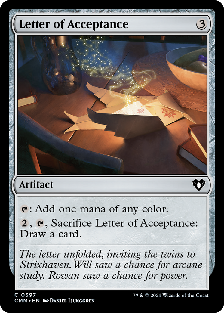 Letter of Acceptance [Commander Masters] | Clutch Gaming