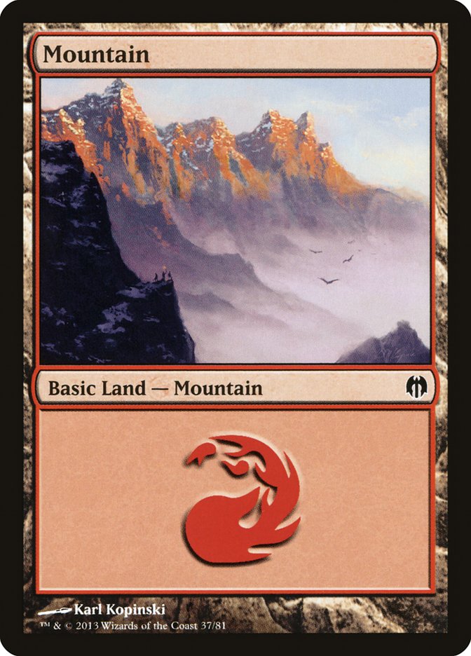 Mountain (37) [Duel Decks: Heroes vs. Monsters] | Clutch Gaming