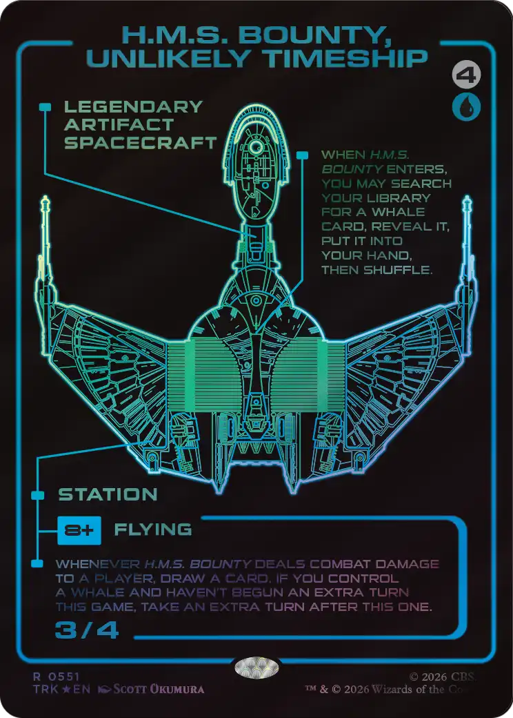 H.M.S. Bounty, Unlikely Timeship (Showcase) (Surge Foil) [Star Trek] | Clutch Gaming