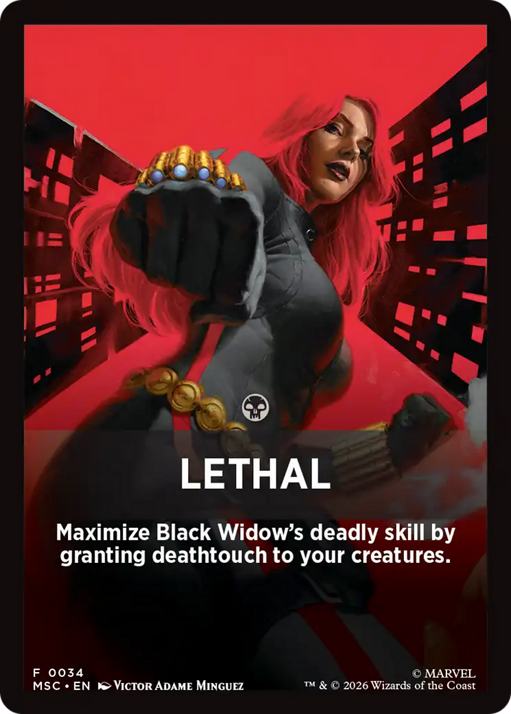 Lethal Theme Card [Marvel Super Heroes Commander] | Clutch Gaming