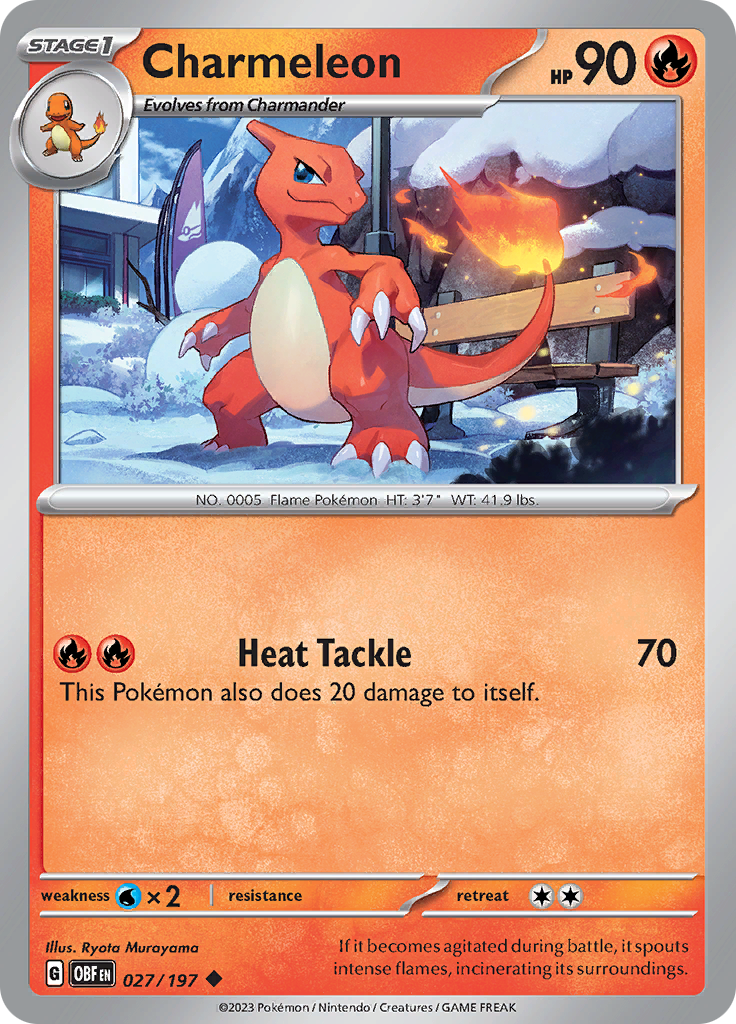 Charmeleon (027/197) [Scarlet & Violet: Obsidian Flames] | Clutch Gaming