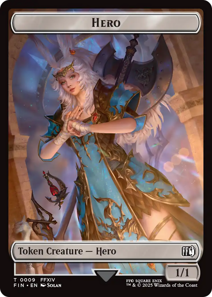 Hero (0009) // Elemental Double-Sided Token [FINAL FANTASY Tokens] | Clutch Gaming