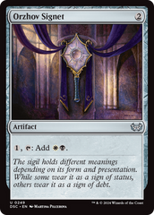 Orzhov Signet [Duskmourn: House of Horror Commander] | Clutch Gaming