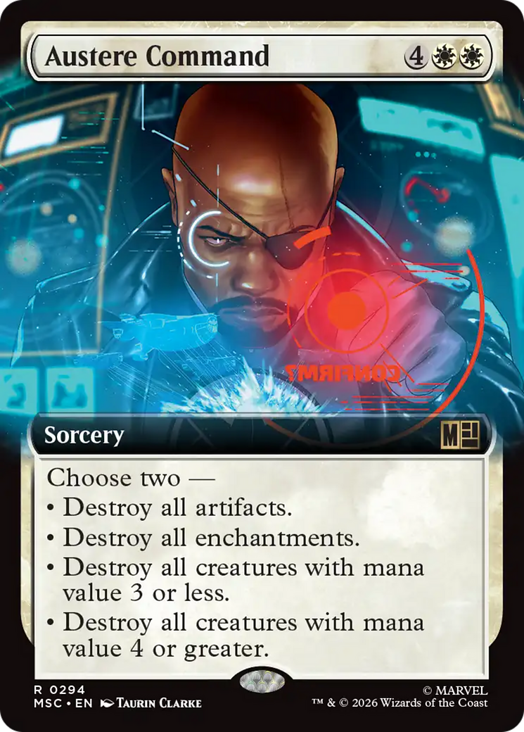 Austere Command (Extended Art) [Marvel Super Heroes Commander] | Clutch Gaming