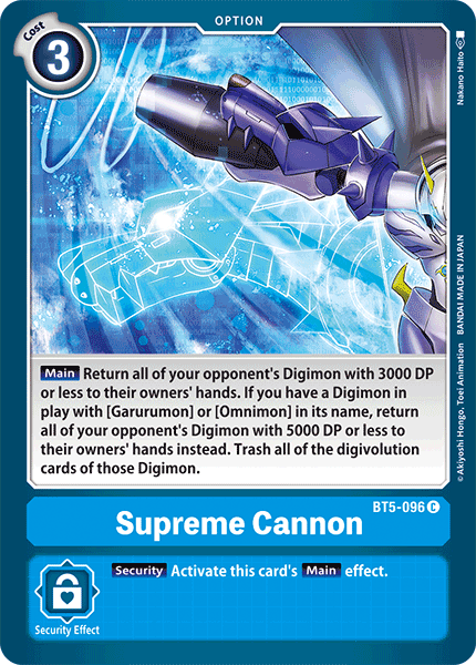 Supreme Cannon [BT5-096] [Battle of Omni] | Clutch Gaming