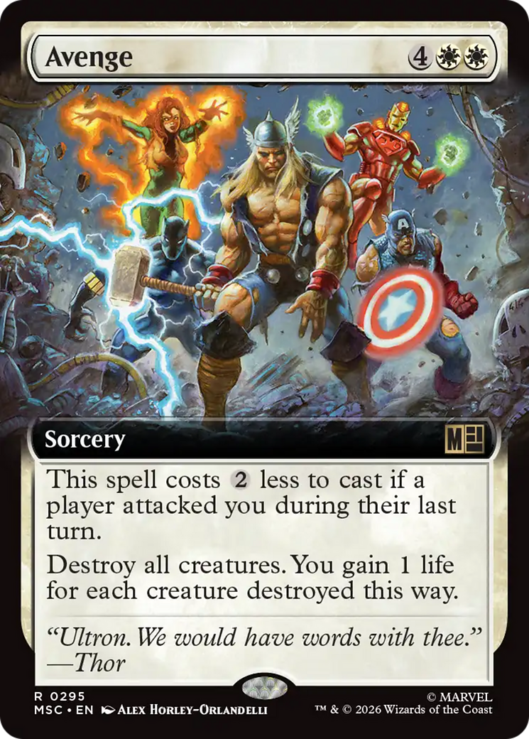 Avenge (Extended Art) [Marvel Super Heroes Commander] | Clutch Gaming