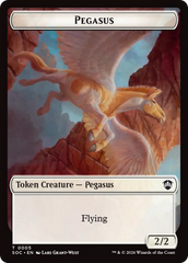 Contract // Pegasus Double-Sided Token [Secrets of Strixhaven Commander Tokens] | Clutch Gaming