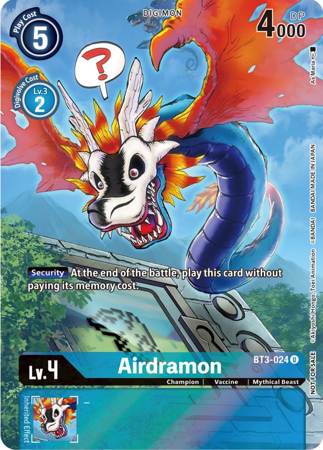 Airdramon [BT3-024] (25th Special Memorial Pack) [Release Special Booster Promos] | Clutch Gaming