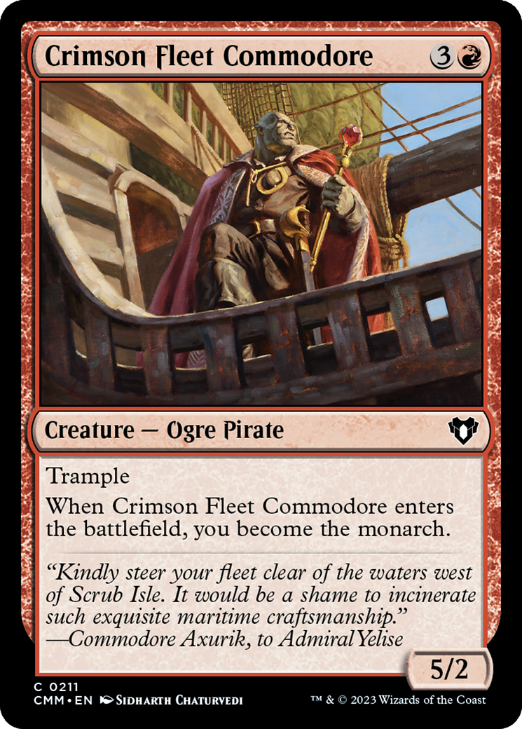 Crimson Fleet Commodore [Commander Masters] | Clutch Gaming