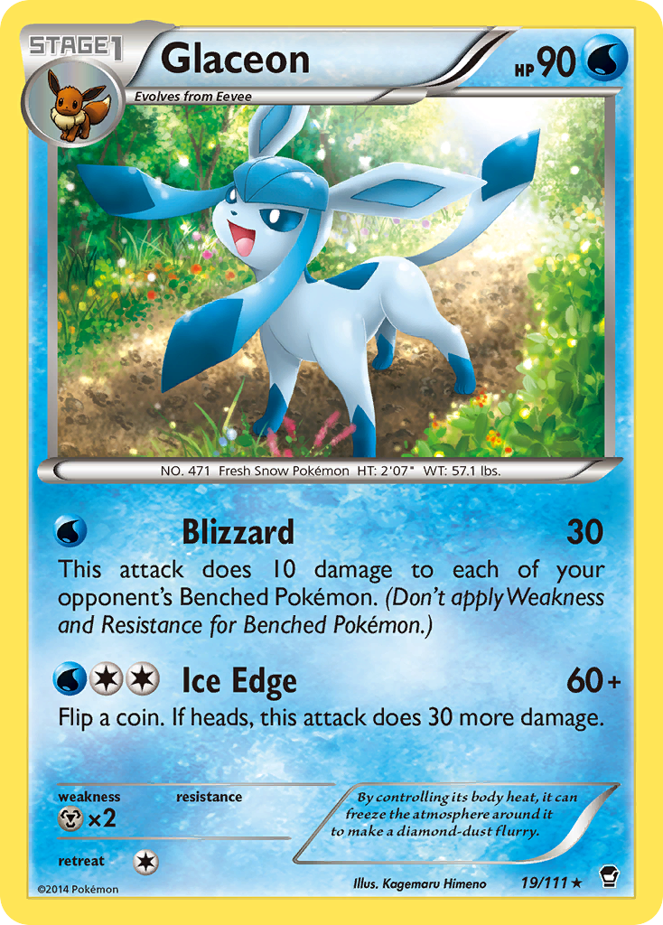 Glaceon (19/111) [XY: Furious Fists] | Clutch Gaming