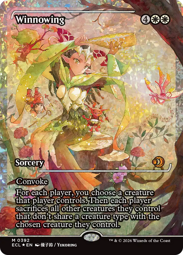 Winnowing (Showcase) (Fracture Foil) [Lorwyn Eclipsed] | Clutch Gaming