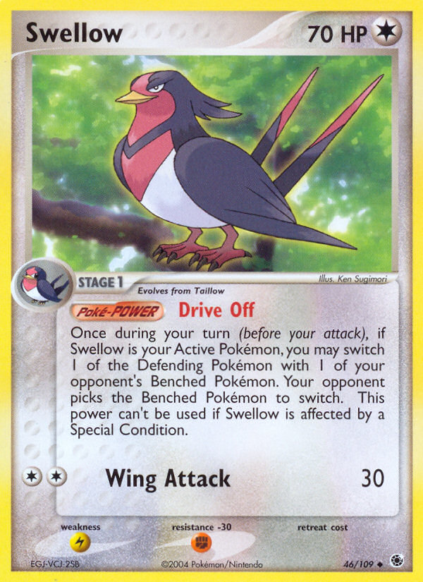 Swellow (46/109) [EX: Ruby & Sapphire] | Clutch Gaming