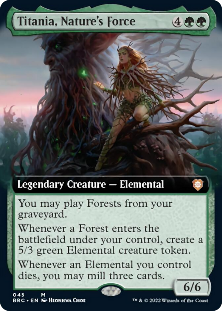 Titania, Nature's Force (Extended Art) [The Brothers' War Commander] | Clutch Gaming
