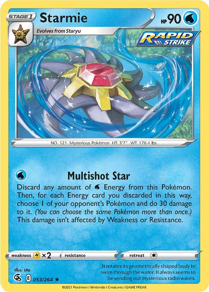 Starmie (053/264) [Sword & Shield: Fusion Strike] | Clutch Gaming