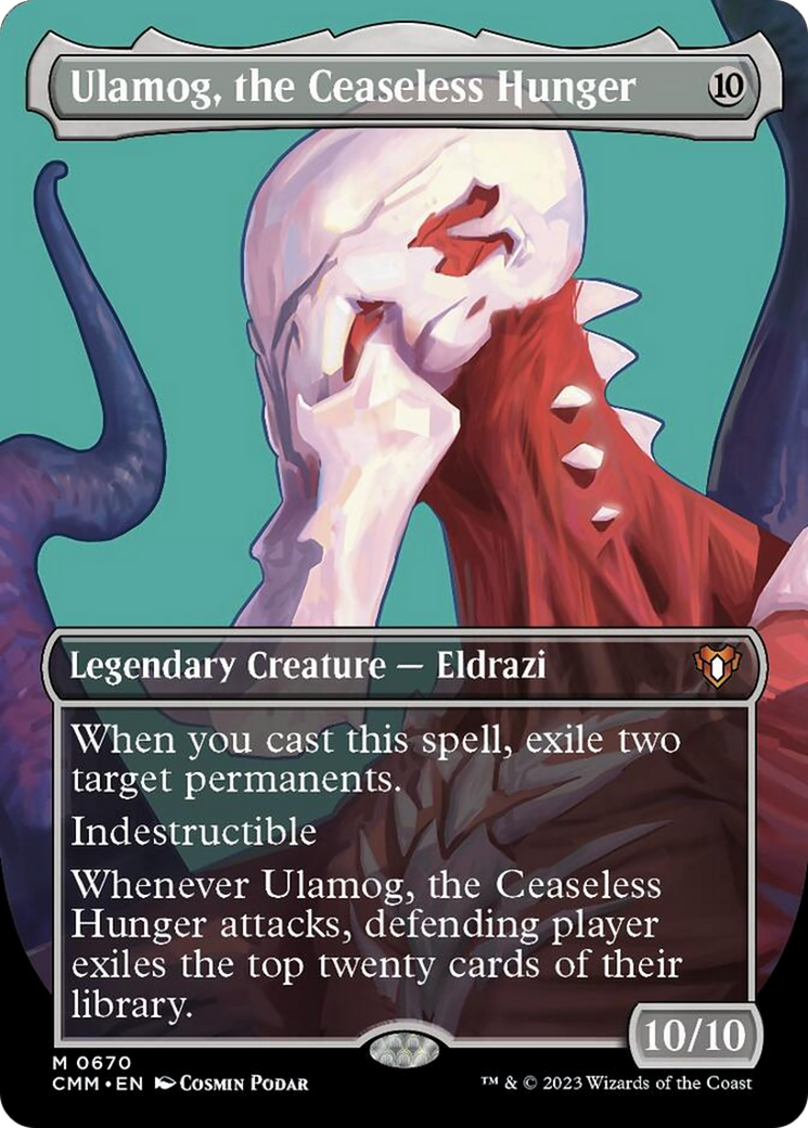 Ulamog, the Ceaseless Hunger (Borderless Profile) [Commander Masters] | Clutch Gaming