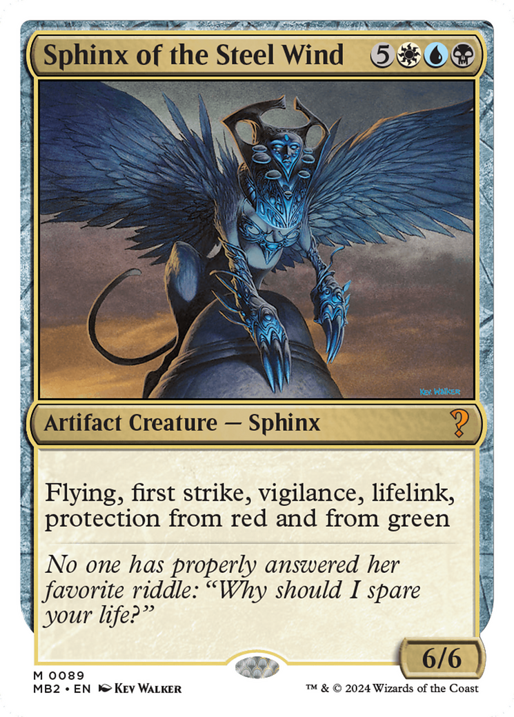 Sphinx of the Steel Wind (White Border) [Mystery Booster 2] | Clutch Gaming